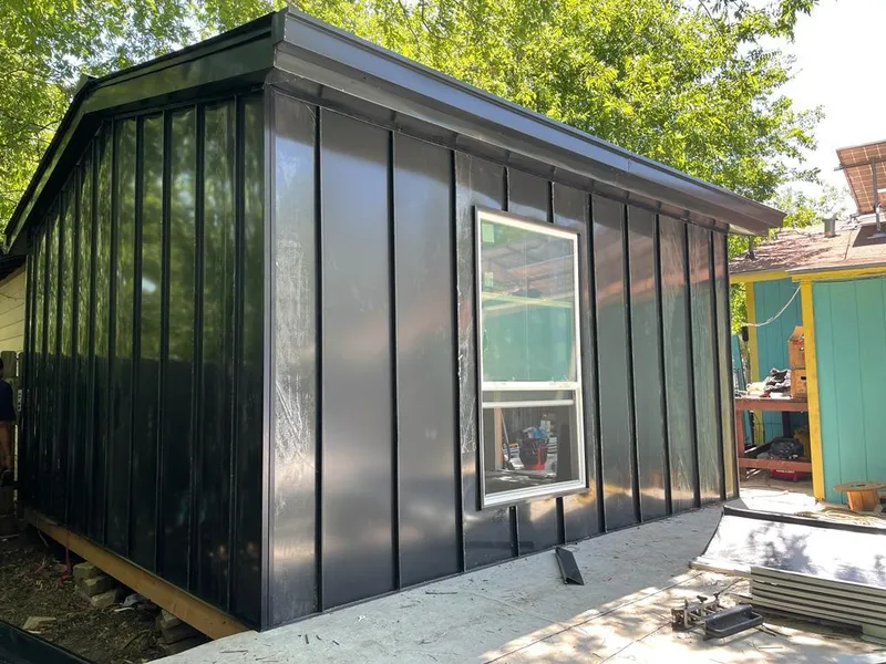 Black standing seam metal wall panels for Roof Inspection in Marple